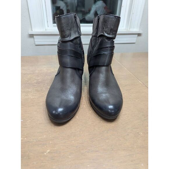 Pikolinos Verona Boots‎ women's size 37 gray leather slouchy moto zipper bootie - Picture 2 of 9